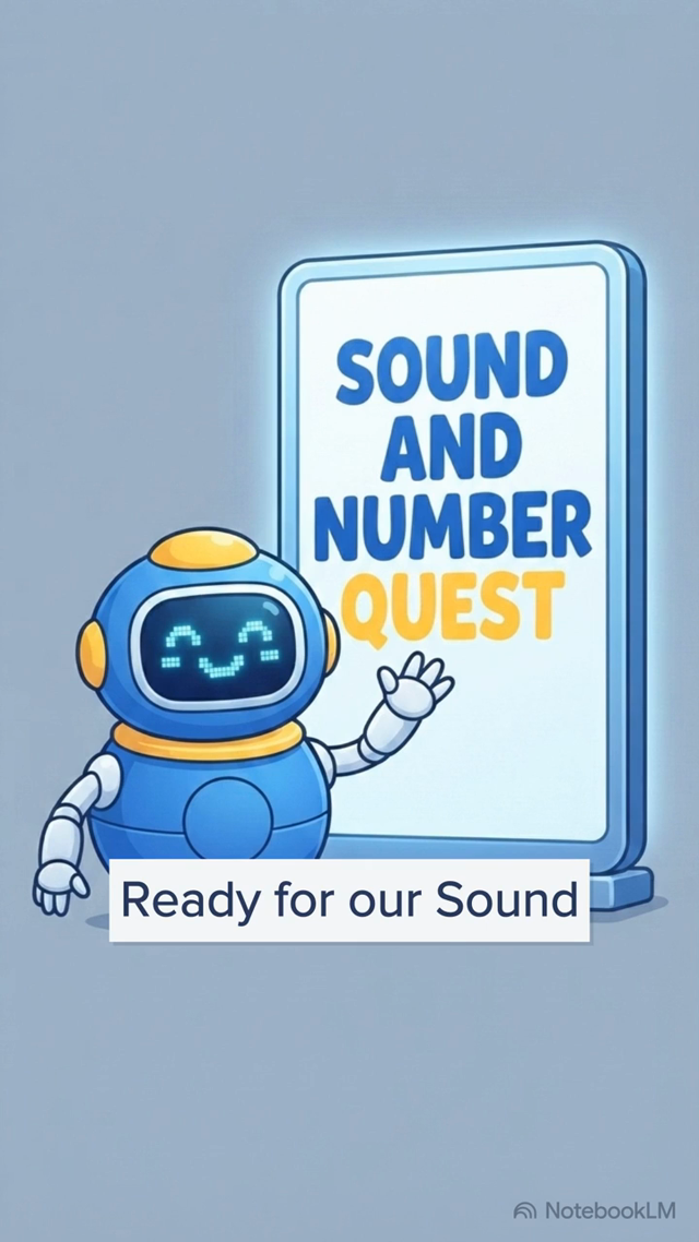Beep the robot in the Sound and Number Short