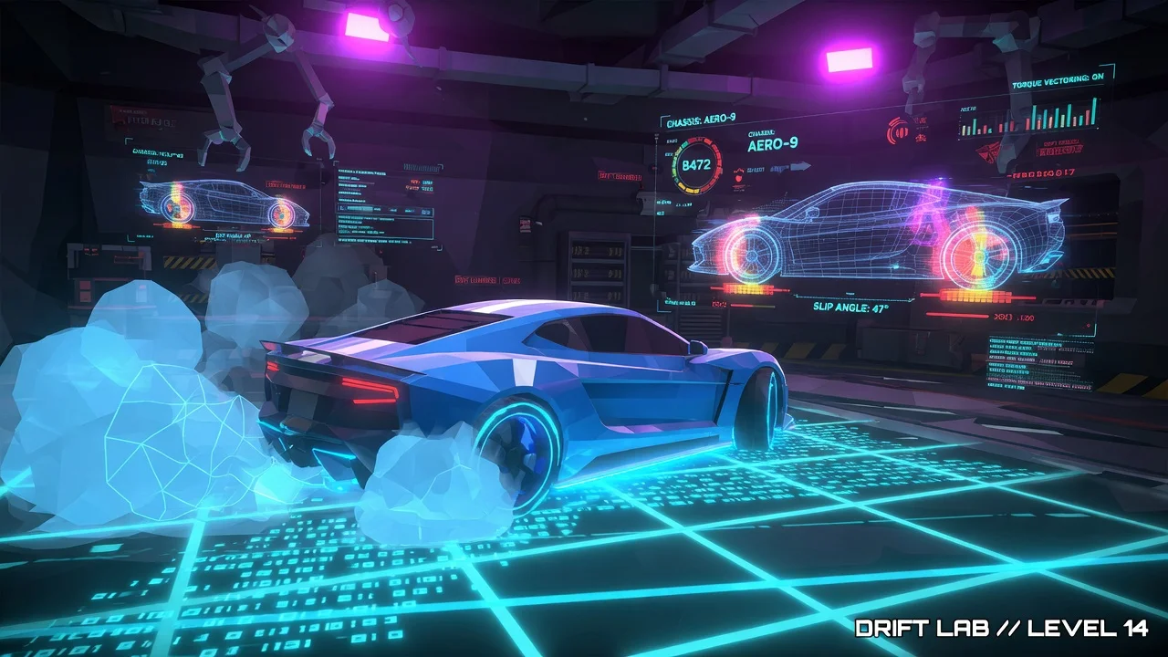 Drift Lab collection of Three.js racing and car tech demos